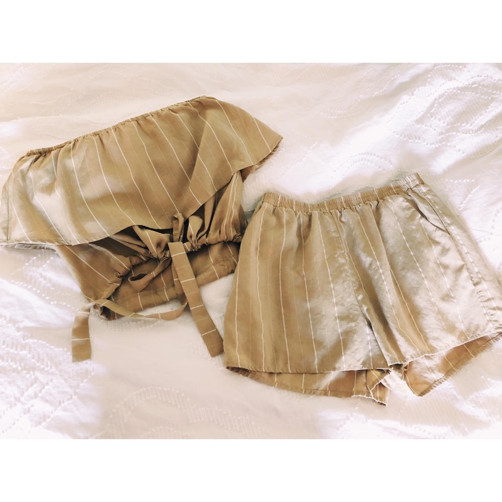 Her entire name says grace shorts and top.